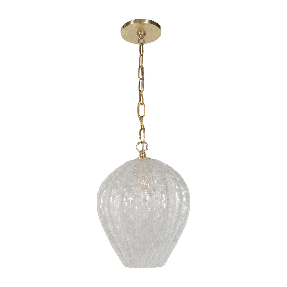 Murano glass bulb form pendant ceiling fixture