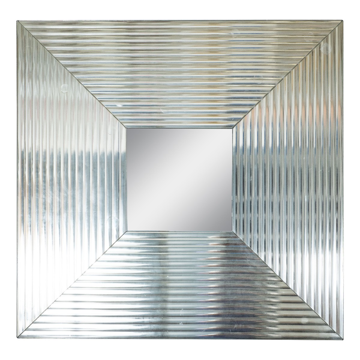 "Angelo's Mirror" fluted glass geometric mirror by Donghia 